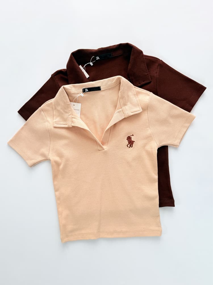 تیشرت کبریتی یقه انگلیسی طرح پولو Polo — تصویر ۹
