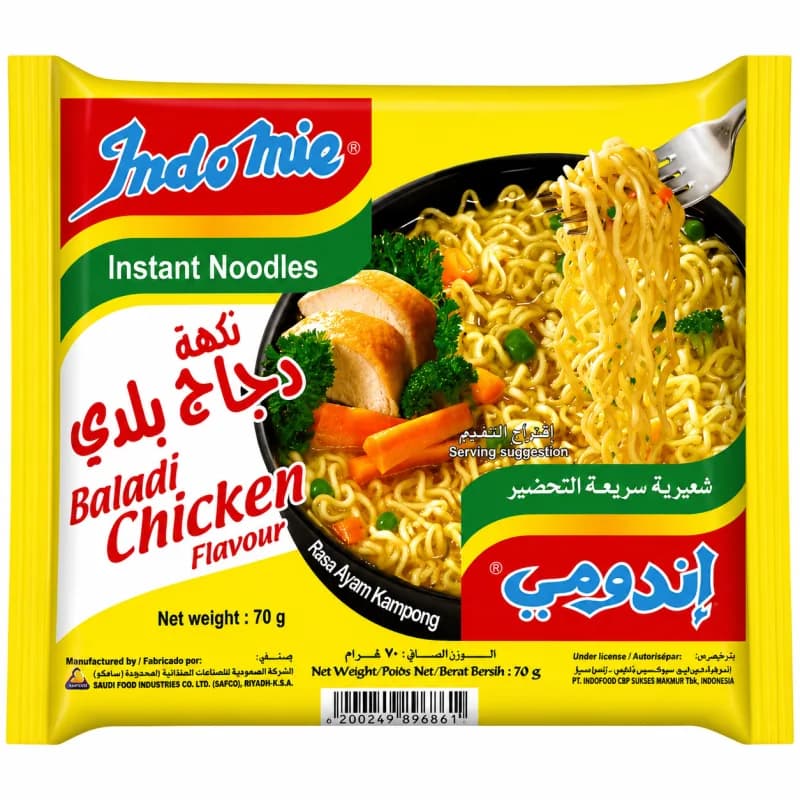 نودل ایندومی با طعم مرغ بلدی Baladi Chicken وزن ۷۰ گرم
