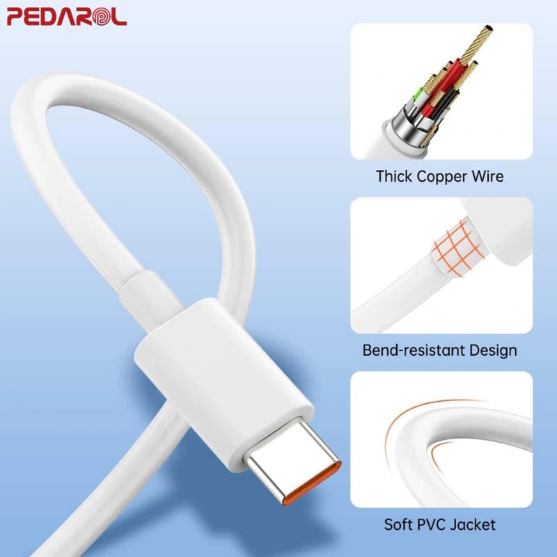 شارژر دیواری شیائومی 120 وات به همراه کابل تبدیل USB-C — تصویر ۱۱