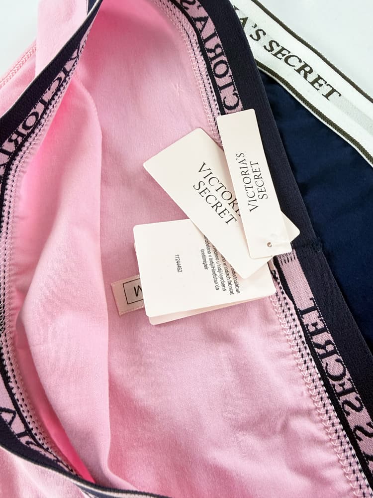 شورت اسلیپ زنانه نخ پنبه کمر کش ساده بسته 2 عددی ویکتوریا سکرت Victoria’s Secret — تصویر ۶