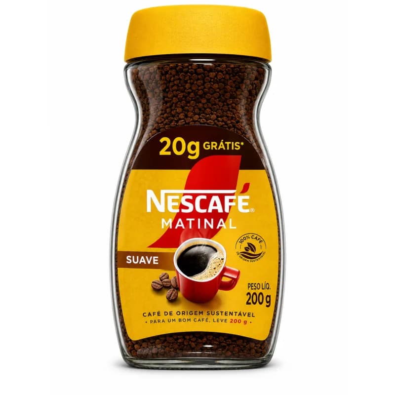 قهوه فوری نسکافه ماتینال سوآوه ۲۰۰ گرمی | Nescafé Matinal Suave Instant Coffee — تصویر ۲