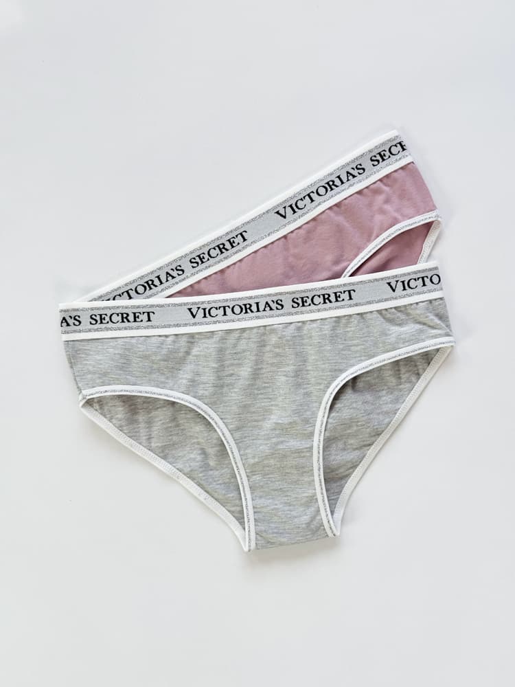 شورت اسلیپ زنانه نخ پنبه کمر کش شاین بسته 2 عددی ویکتوریا سکرت Victoria’s Secret