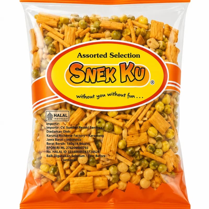 اسنک مخلوط اسنک کو (Snek Ku Assorted Selection)؛ ترکیبی ترد و خوشمزه برای دورهمی‌ه