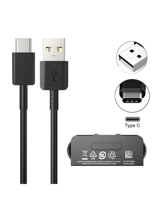کابل سامسونگ USB-A به Type-C اورجینال ساخت ویتنام مدل S10 – S10 Samsung USB-A to Type-C Original Vietnam Cable — تصویر ۲