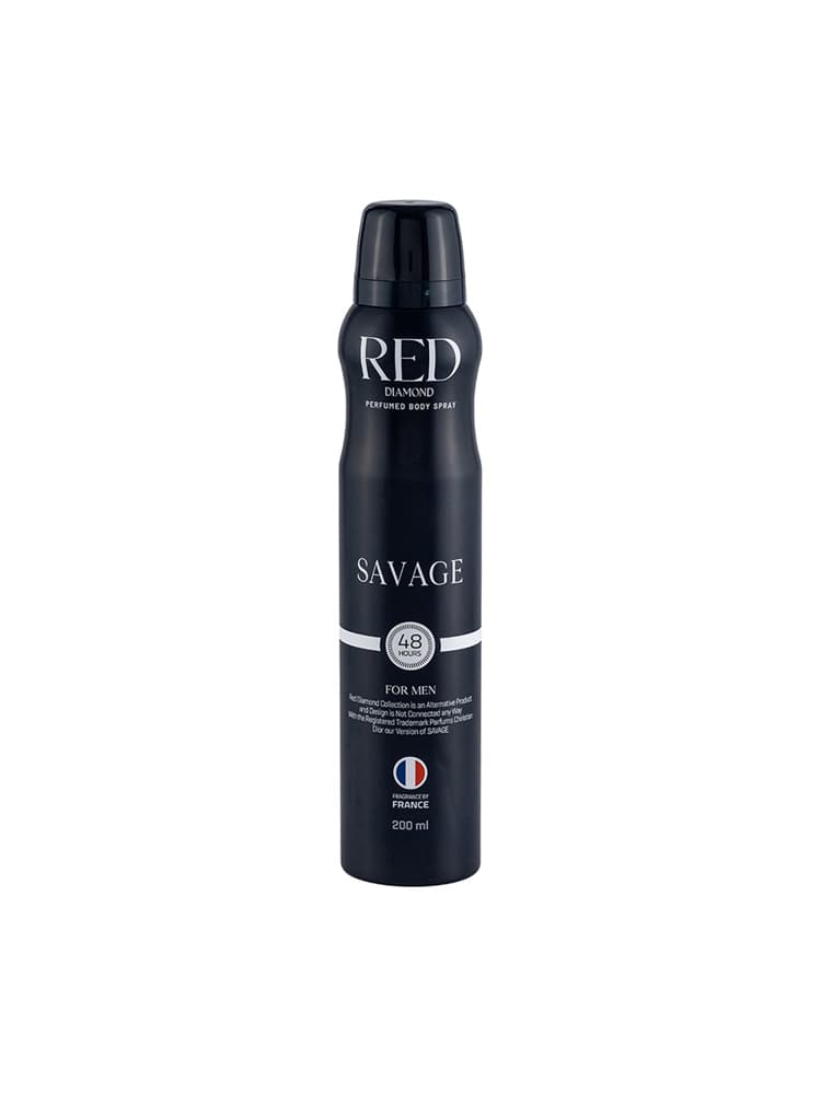 اسپری خوشبو کننده بدن مردانه ساواج Savage رد دایموند Red diamond