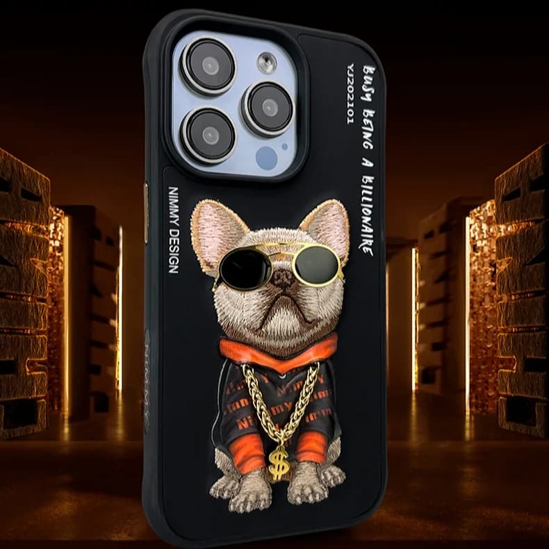 قاب طرح‌دار Black Dog آیفون 14 پرو مکس برند Nimmy – iPhone 14 Pro Max Nimmy Black Dog Design Case