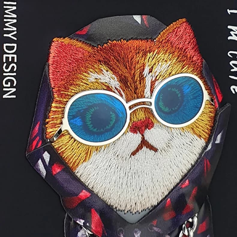قاب طرح‌دار Black Cat آیفون 14 پرو مکس برند Nimmy – iPhone 14 Pro Max Nimmy Black Cat Design Case — تصویر ۲