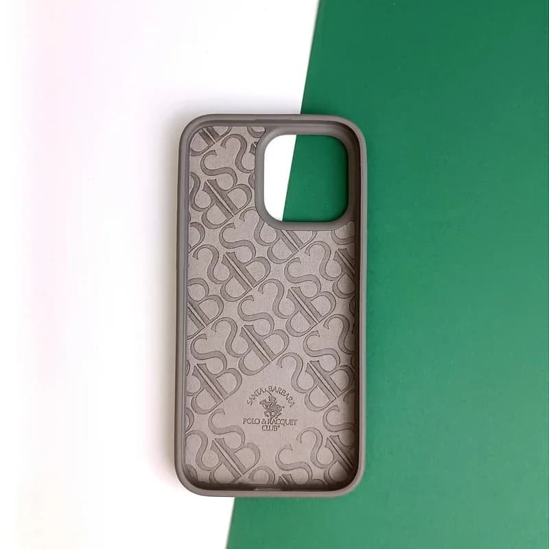 قاب رنگ طوسی آیفون 15 پرو مکس مدل BORIS برند Santa Barbara Polo – iPhone 15 Pro Max Santa Barbara Polo BORIS Gray Case