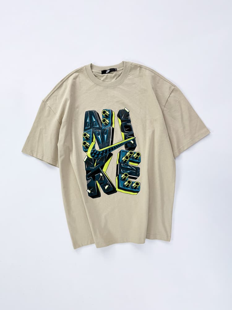 تیشرت زنانه و مردانه سه نخ یقه گرد طرح نایکی Nike — تصویر ۲
