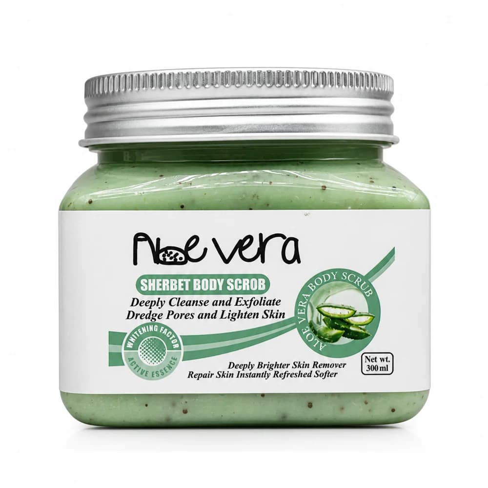 اسکراب بدن آلوئه ورا بیوآکوا مدل Sherbet Body Scrub حجم 300 میلی‌لیتر