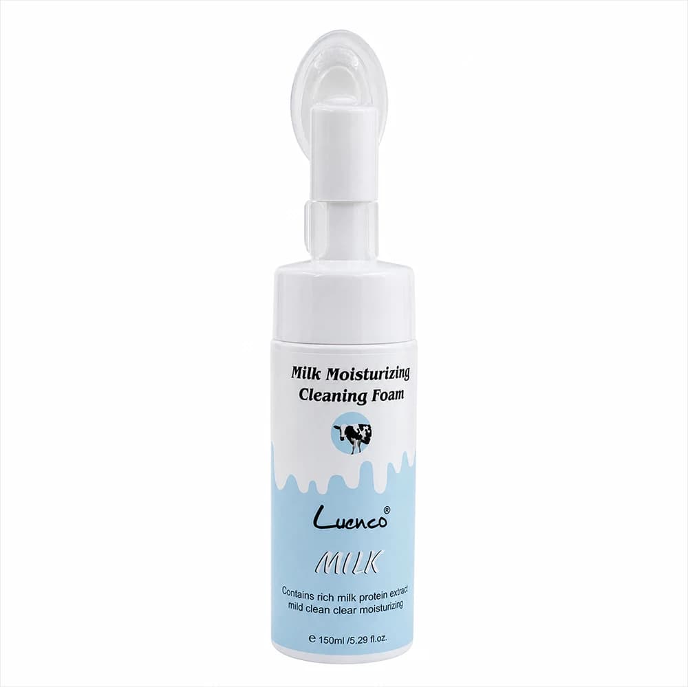 فوم شستشوی صورت لونکو مدل Milk Moisturizing Cleaning Foam برس‌دار حجم 150 میل
