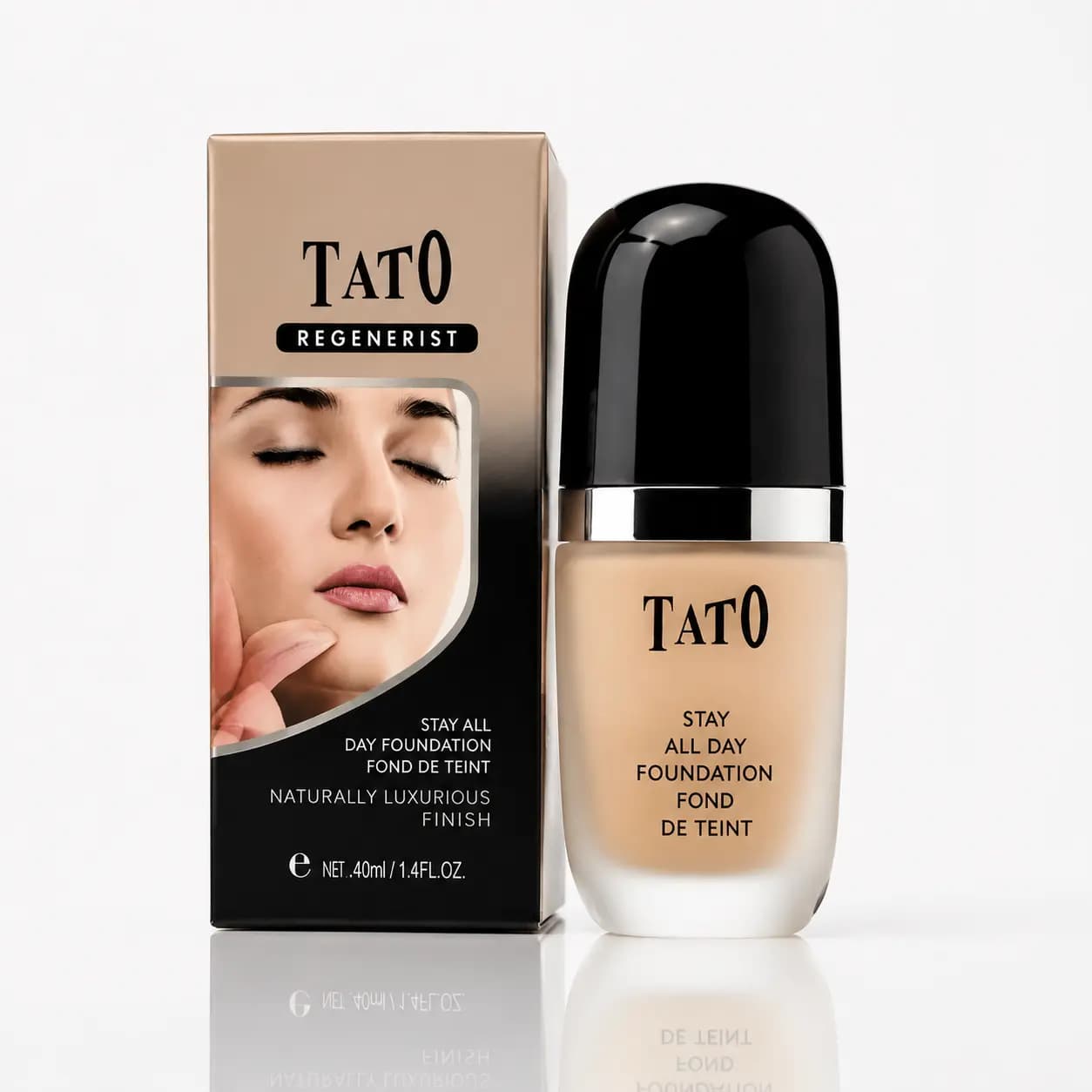 کرم پودر تاتو (TATO) مدل Regenerist حجم ۴۰ میل – حاوی ویتامین E و چای سبز