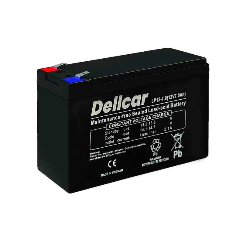 باتری سیلد لید اسید 12 ولت 7 آمپر دلکار Dellcar آسانسور Mobtakeranlift مجموعه 3 عددی