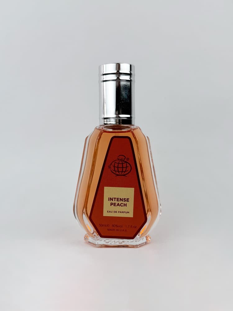 ادکلن مینی مدل اینتنس پیچ Intense peach فراگرنس ورد حجم 50 میلی لیتر