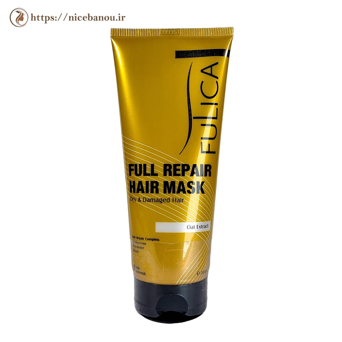 ماسک مو فولیکا مدل Full Repair مخصوص موهای خشک و آسیب‌دیده با عصاره جو دوسر ۲۰۰ گرم