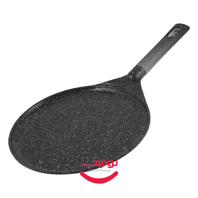 تابه پیتزا و کرپ گرانیتی لایف اسمایل 28 سانتی‌متر مدل SPHM-S-6FP-28-BLACK