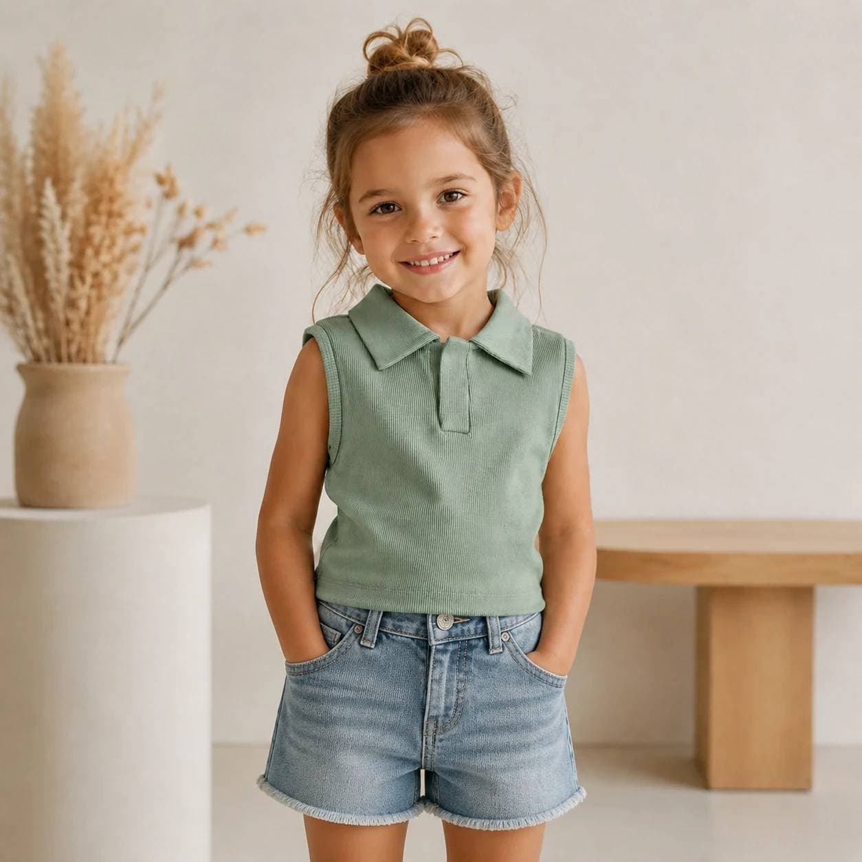 کراپ تاپ یقه شکاری