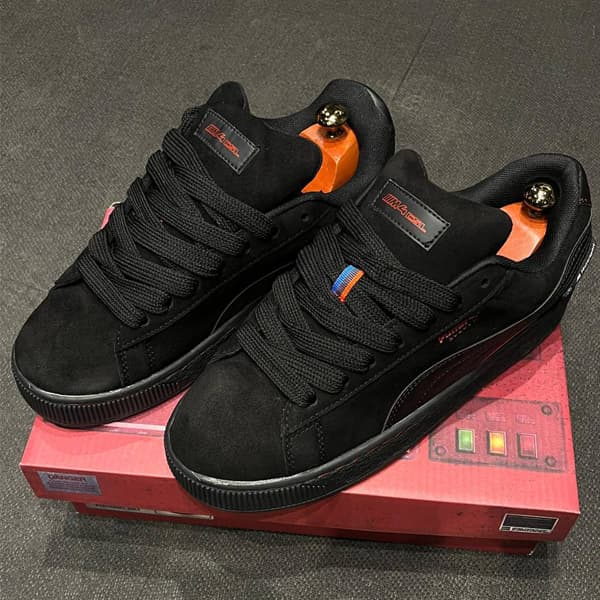 کتونی پوما مشکی جیر puma suede — تصویر ۴
