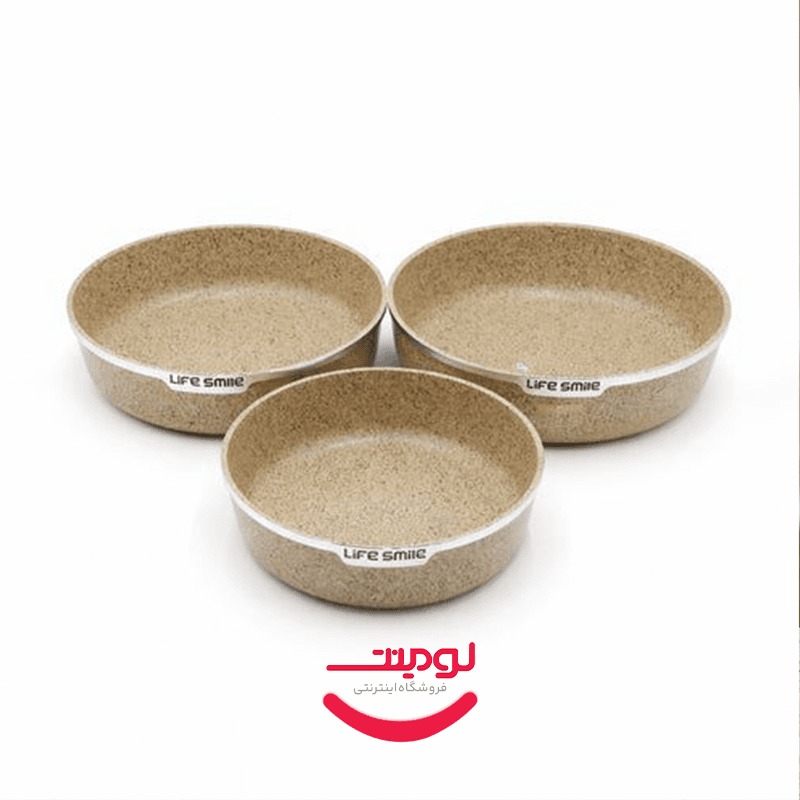 سرویس تابه گرانیتی لایف اسمایل مدل SPHM-S-CK-6-3-BLUE سه پارچه — تصویر ۸
