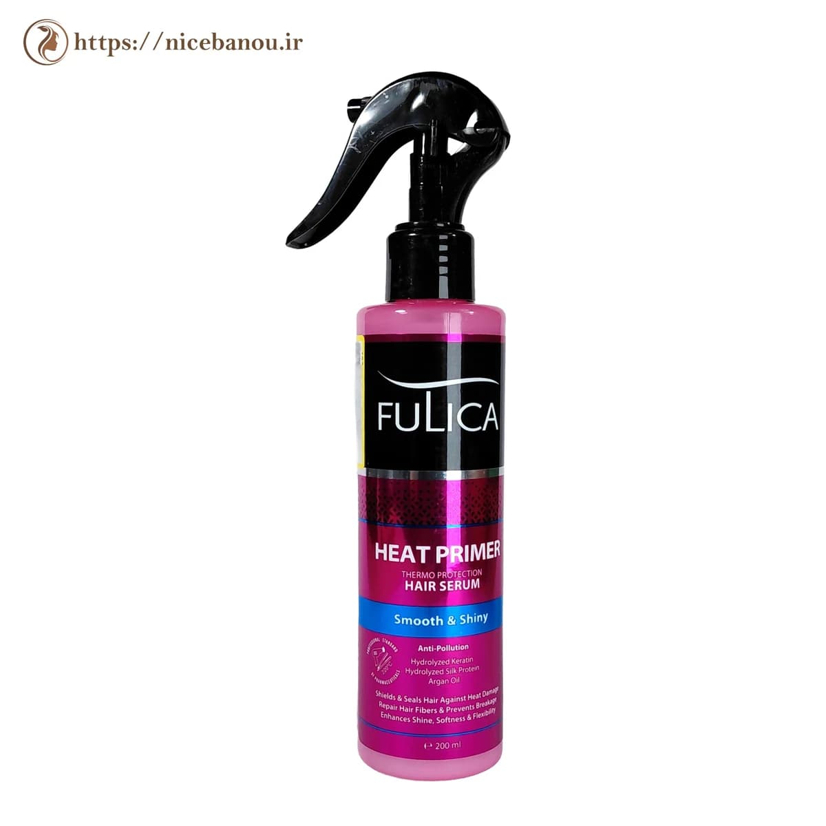 اسپری محافظ حرارتی مو فولیکا مدل Heat Primer حجم ۲۰۰ میلی‌لیتر