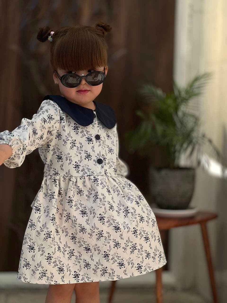 پیراهن لنین گل ریز — تصویر ۵