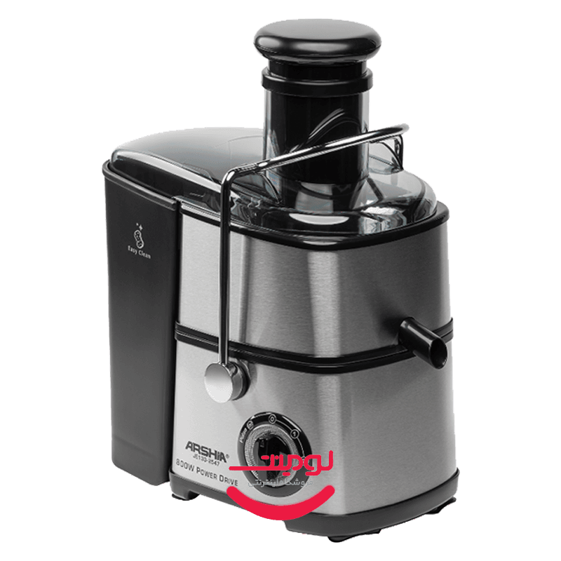 آبمیوه‌گیری حرفه‌ای عرشیا مدل JE133-2547 با موتور قدرتمند 800 وات و لوله ورودی XL — تصویر ۲