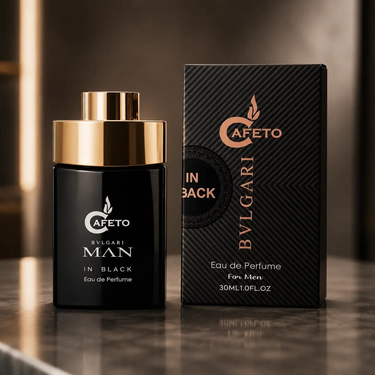 ادکلن مردانه Cafeto BVLGARI MAN IN BLACK (بولگاری من این بلک) — تصویر ۲