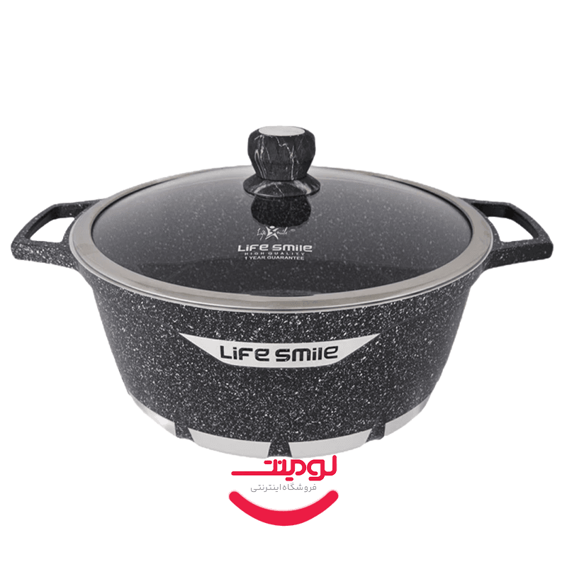 قابلمه سوپ‌خوری گرانیتی لایف اسمایل مدل FLCM-32P – سایز 32