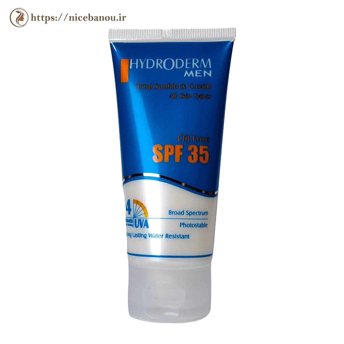 کرم ضد آفتاب آقایان هیدرودرم SPF35 فاقد چربی 50 گرم — تصویر ۳
