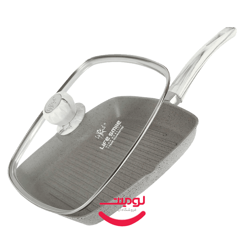 تابه گرانیتی گریل لایف اسمایل مدل FLCMGLFX-28 – سایز 28