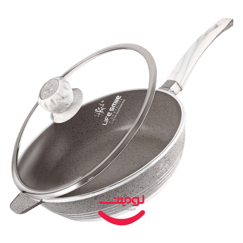 تابه گرانیتی عمیق لایف اسمایل مدل FLCM3FX-24 – سایز 24 – رنگ طوسی