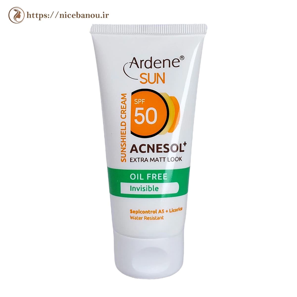 کرم ضد آفتاب آردن آکنه سل SPF 50 بیرنگ و فاقد چربی 50 میلیلیتر — تصویر ۴