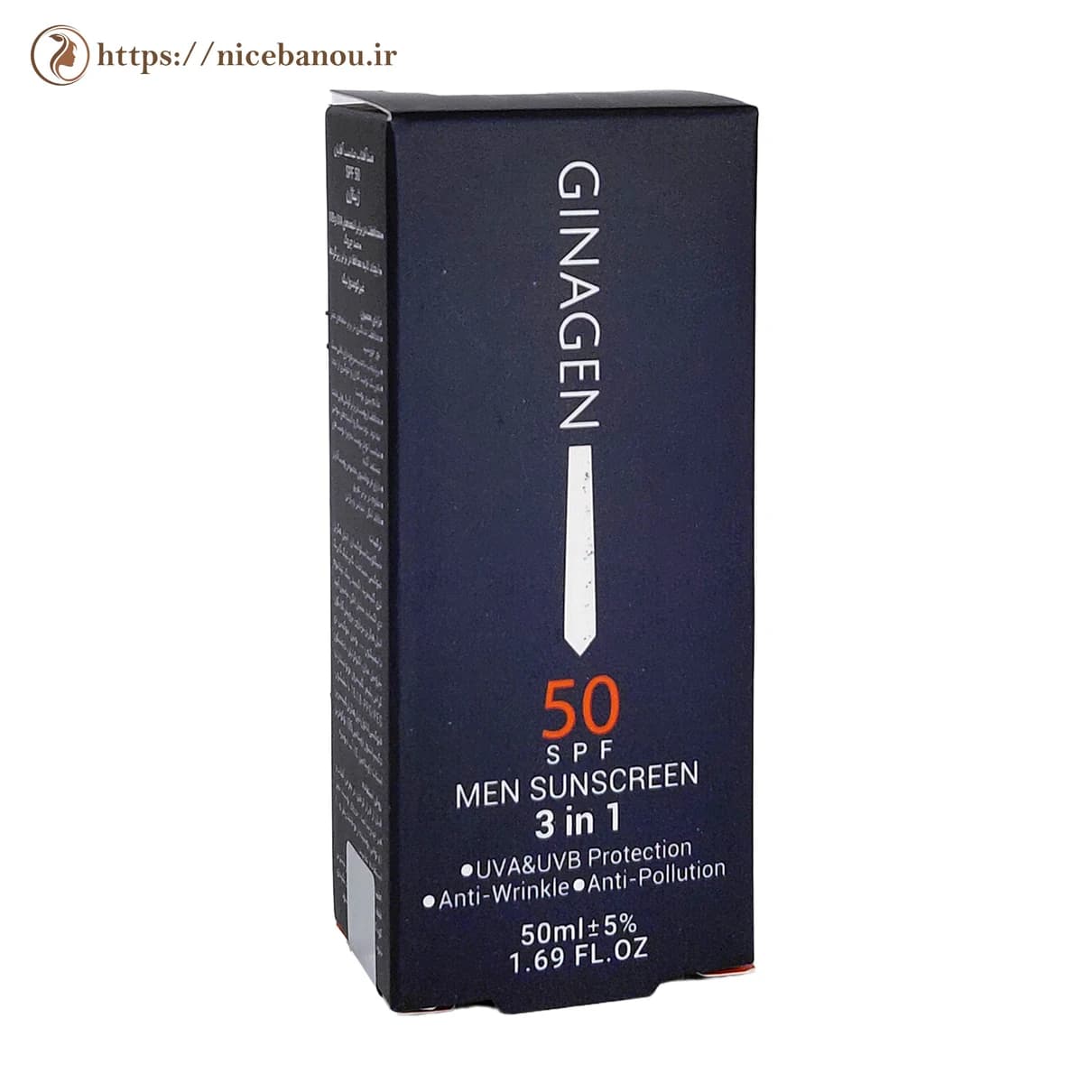 کرم ضد آفتاب مردانه ژیناژن مدل 3 در 1 SPF50 حجم 50 میلیلیتر — تصویر ۵