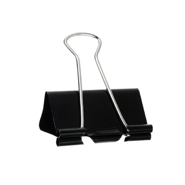 گیره کاغذ دینگ لی مدل DL.8353 سایز 32 میلیمتر بسته 12 عددی