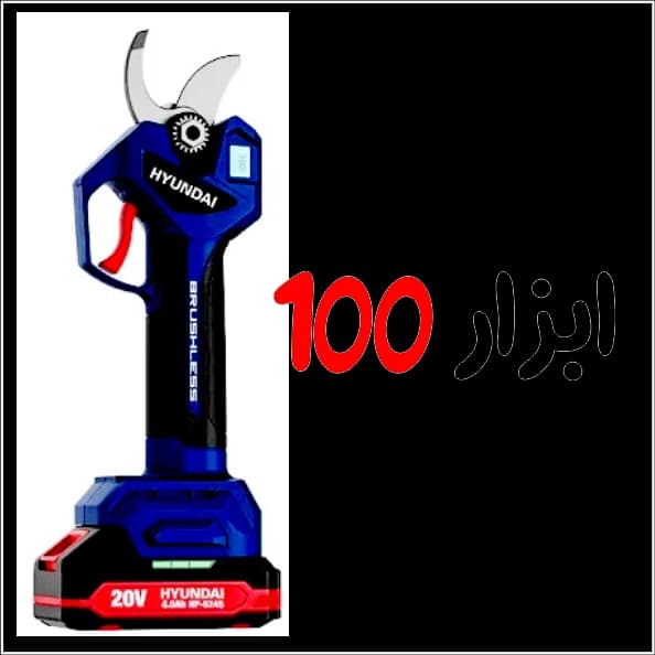قیچی باغبانی شارژی هیوندای (HYUNDAI) براشلس 20 ولت 4 آمپر مدل HP-5245