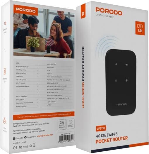 مودم جیبی 4G/LTE پرودو مدل POCKET ROUTER