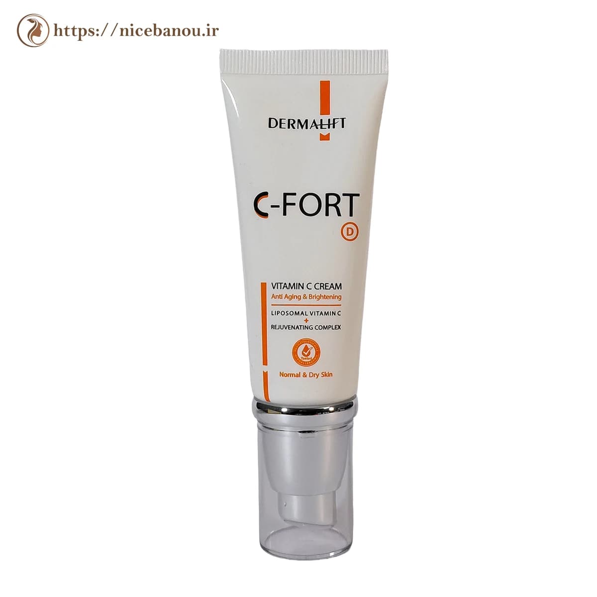 کرم ویتامین C درمالیفت C-Fort D مناسب پوست خشک و نرمال 40 میلی‌لیتر — تصویر ۶