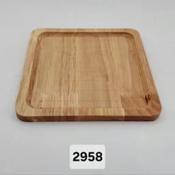 سینی مربع رابر چوبی