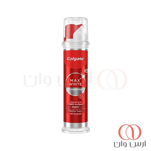 خمیر دندان پمپی سفید کننده white max کلگیت 100 میل