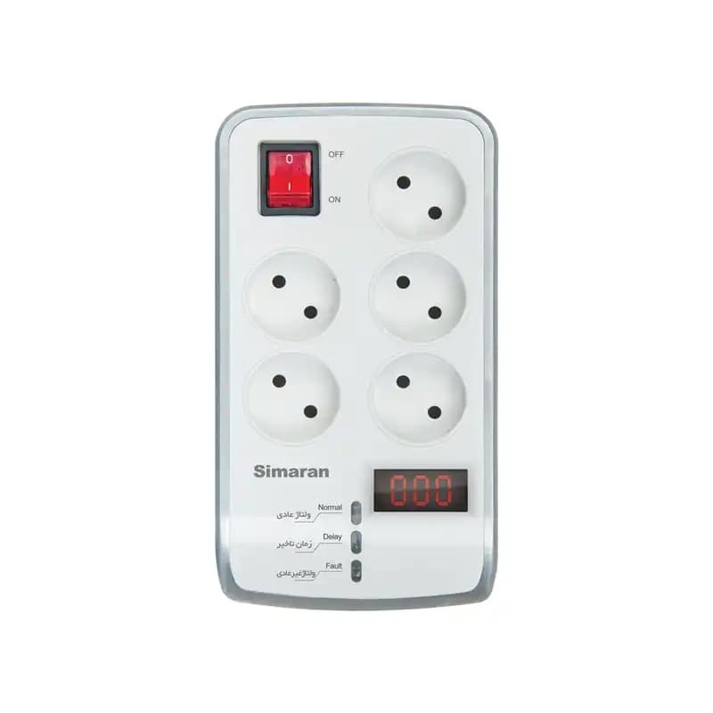 محافظ برق پنج راهی USB دار SM-531-18-U سیماران