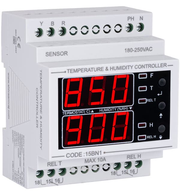 کنترل کننده دما و رطوبت شیوا امواج مدل THBN-100 — تصویر ۲