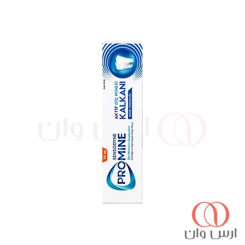 خمیر دندان سنسوداین مدل Promine Active Enamel Shield طعم نعنایی ۷۵ میل