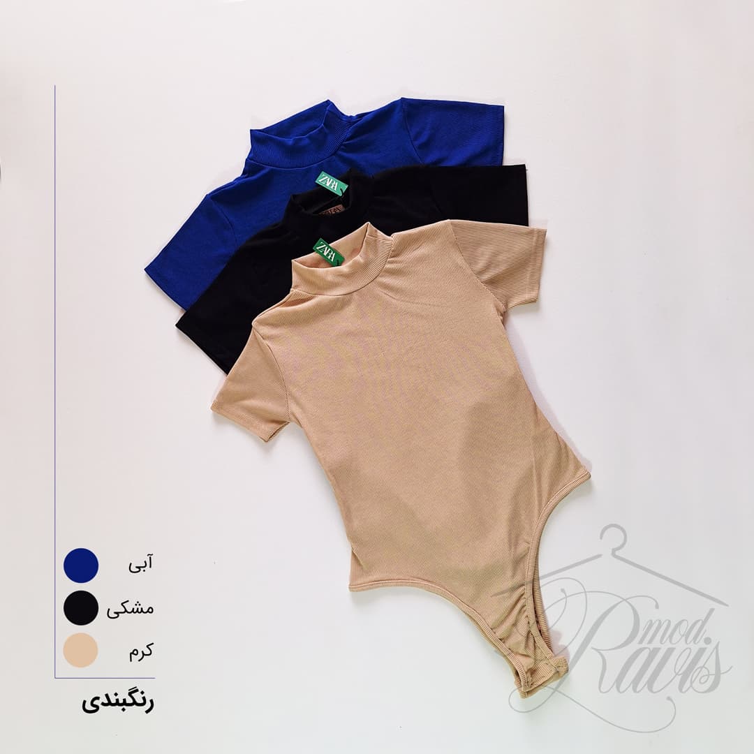 بادی آستین کوتاه ساده