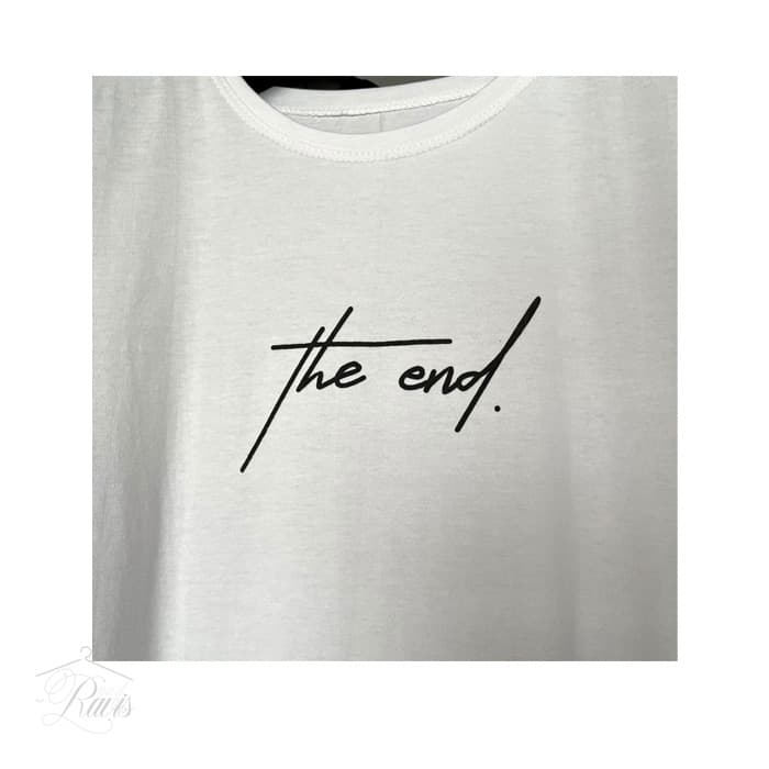 تیشرت لانگ the end — تصویر ۴