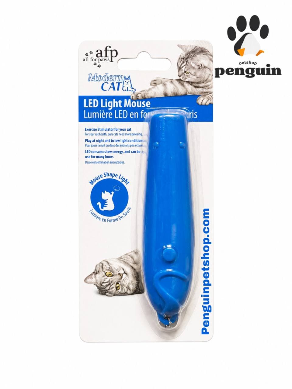اسباب بازی گربه لیزر چراغ دار شبیه موش ای اف پی AFP LED Light Mouse