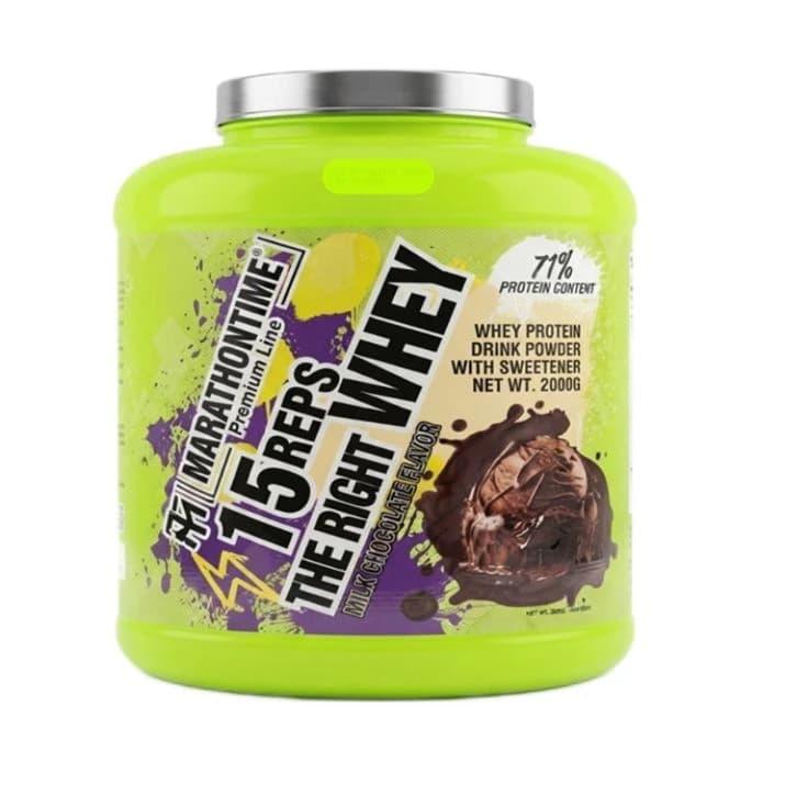 پروتئین وی ماراتن 2000 گرمی طعم شکلات شیری /THE RIGHT WHEY MARATHON