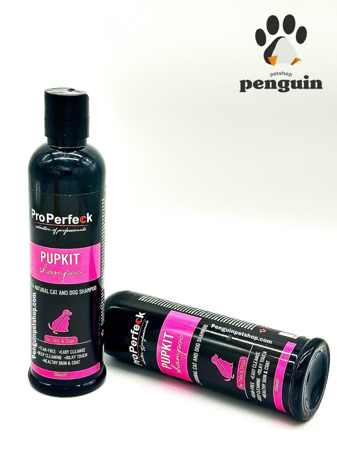 شامپو ضد سوزش چشم سگ و گربه پروپرفک Pro Perfeck Pupkit حجم ۲۵۰ میلی‌لیتر