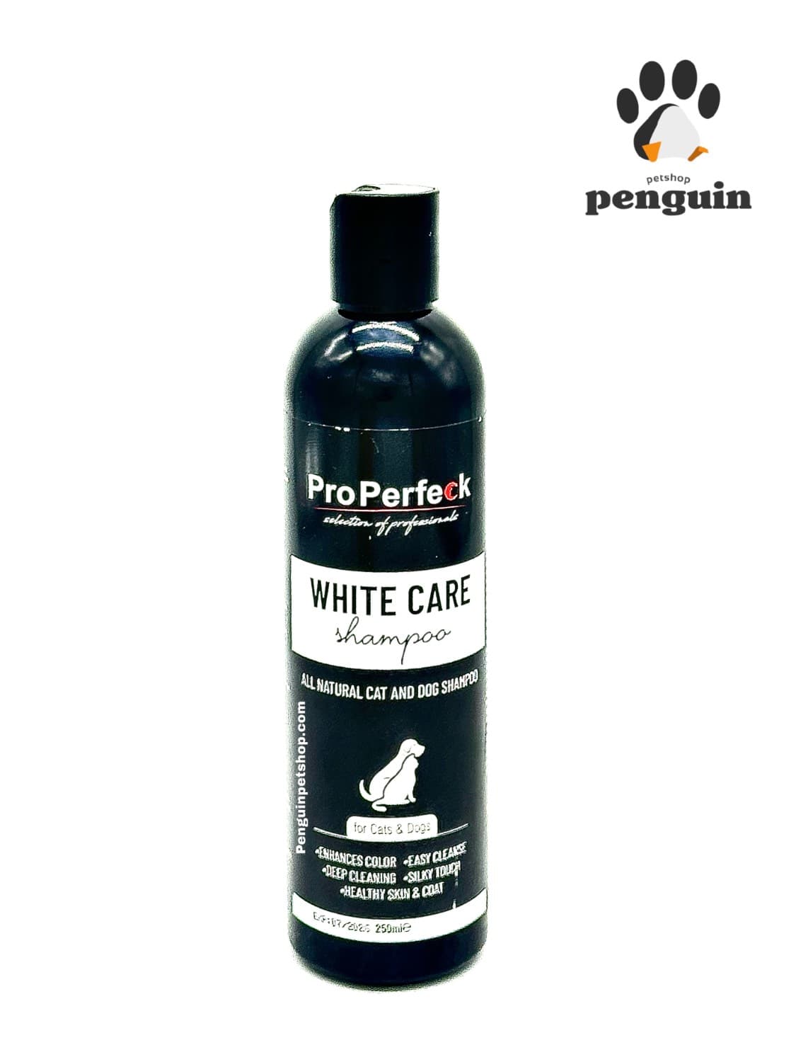 شامپو مخصوص موهای سفید سگ و گربه پروپرفک Pro Perfeck White Care حجم ۲۵۰ میلی‌لیتر