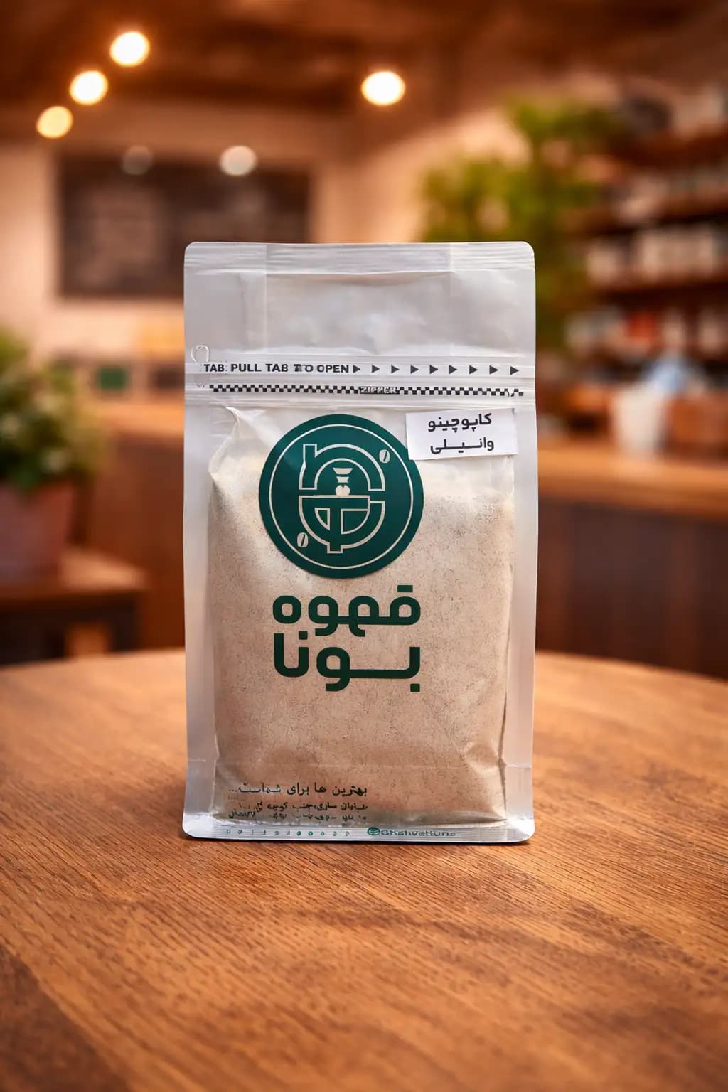 پودر کاپوچینو با طعم وانیل 400 گرمی
