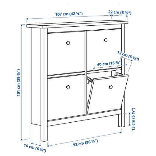 جاکفشی سفید HEMNES ایکیا — تصویر ۷